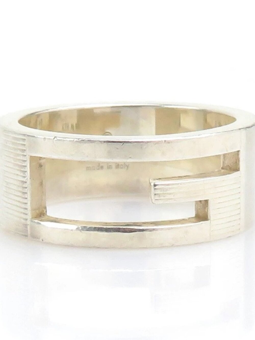 GUCCI G Logo Ring Silver 925